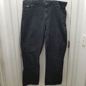 Lee Relaxed Straight Leg Black Jeans size 18 Med